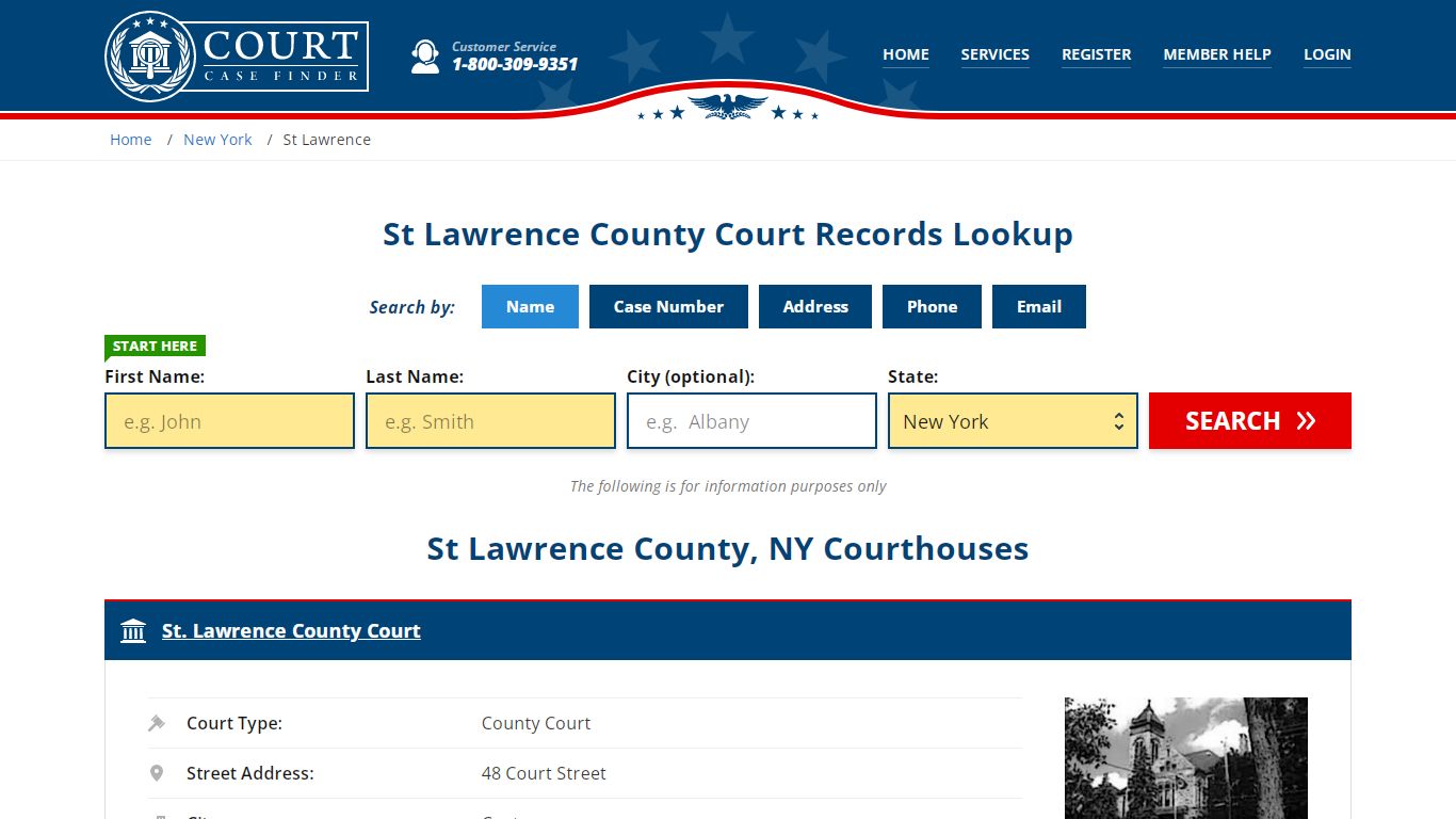 St Lawrence County Court Records | NY Case Lookup